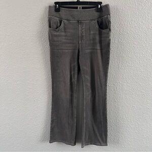 Halara Gray Pull-On Stretch Denim Jeans Elastic Waist Straight Leg Size L